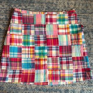 Castaway Nantucket Island Clothing Madras Skirt - Size 8